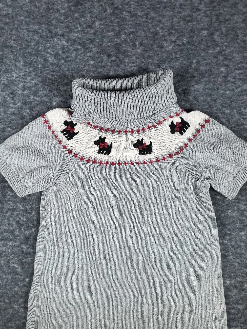 Gymboree sweater dress with Scotty dogs, girl's 5